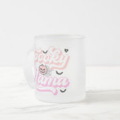 ママのハロウィン・バイブスをぎゅっと凝縮 フロストグラスマグカップ (正面左)