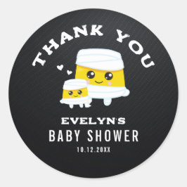 ママのハロウィーンの赤ちゃんシャワー ラウンドシール