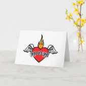 ママのハートカード カード (黄色い花)