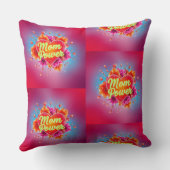 ママのハート鮮やか爆発 クッション (裏面)