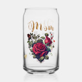 ママのハート ガラス缶 (正面)