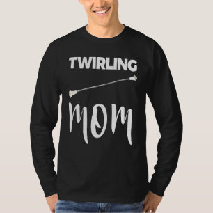 ママのバトントワリングTシャツ レディース ダンスTシャツ Tシャツ