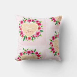 ママのフローラハート抱擁 クッション