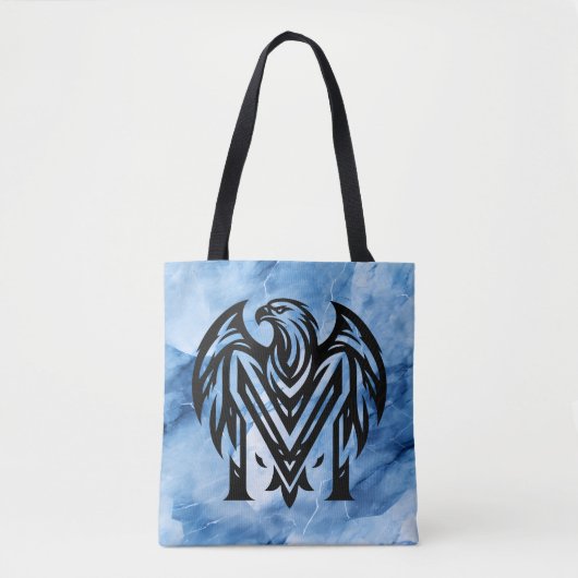 ママのブルースモークの大胆なイーグル ラージ ショルダー トート (正面)