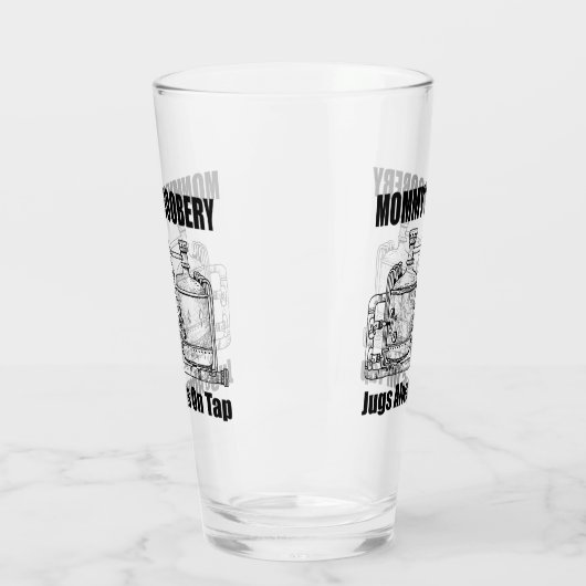 ママのブーベリージャグズいつもタップ タンブラーグラス (左)