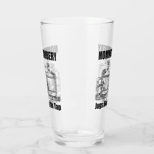 ママのブーベリージャグズ常時オンタップ タンブラーグラス (左)