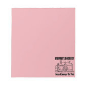 ママのブーベリージャグズ常時オンタップ ノートパッド (正面)