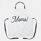 ママのプリントエプロン中 エプロン (正面)