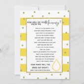 ママのベビーシャワーのゲームをよく知ってる？ 招待状 (正面)