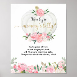 ママのベリーカボチャの赤ちゃんシャワーゲームはどれくらい大きい ポスター