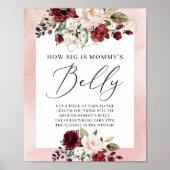 ママのベリーゲームの看板バーガンディ・ボホの大きさ ポスター (正面)