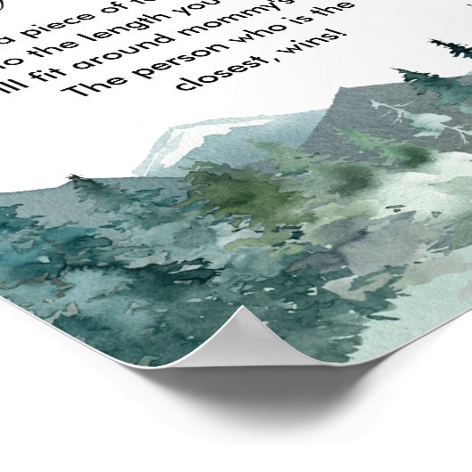 ママのベリーゲームの素朴な山々の大きさ ポスター (角)