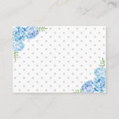 ママのベリーゲームカードエレファントベビーシャワーを推測 エンクロージャーカード (裏面)