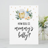 ママのベリーサインの大きさを推測ベビーが醸造している 招待状 (スタンド正面)