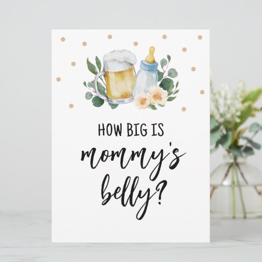 ママのベリーサインの大きさを推測ベビーが醸造している 招待状 (スタンド正面)