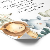 ママのベリーサファリベイビーシャワーゲームの大きさ ポスター (角)