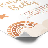 ママのベリーボホレインボサインの大きさ ポスター (角)