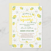 ママのメインスクイーズ赤ちゃんシャワー 招待状 (正面/裏面)
