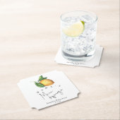 ママのメイン絞りレモン赤ちゃんシャワー ペーパーコースター (インサイチュ)