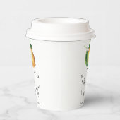 ママのメイン絞りレモン赤ちゃんシャワー 紙コップ (右)