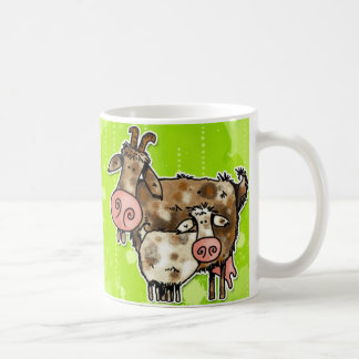 ママのヤギのマグ コーヒーマグカップ