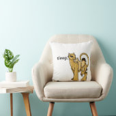 ママのライオンおよび幼いこどもが付いている眠い時間の枕 クッション (椅子)