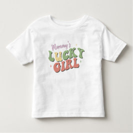 ママのラッキーガール 幼児用Tシャツ トドラーTシャツ