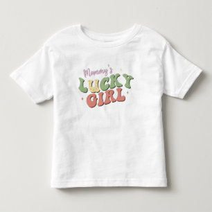 ママのラッキーガール 幼児用Tシャツ トドラーTシャツ