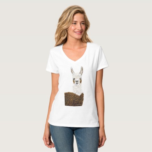 ママのリャマ Tシャツ (正面フル)