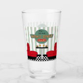 ママのレトロダイナーとバーガー&ビール タンブラーグラス (正面)