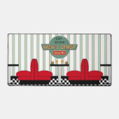 ママのレトロダイナーとバーガー&ビール デスクマット (正面)