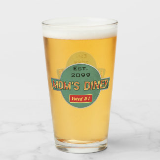 ママのレトロディーナーピントビールグラス タンブラーグラス