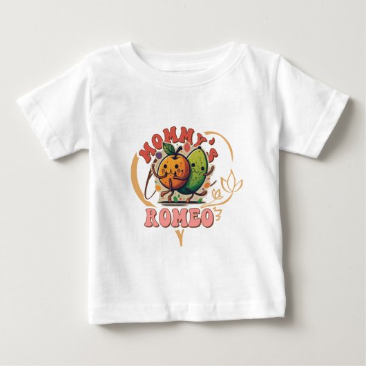 ママのロミオかわいいTシャツ ベビーTシャツ (正面)