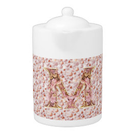 ママのローズゴールドハートはいつもポーセリンティーポット