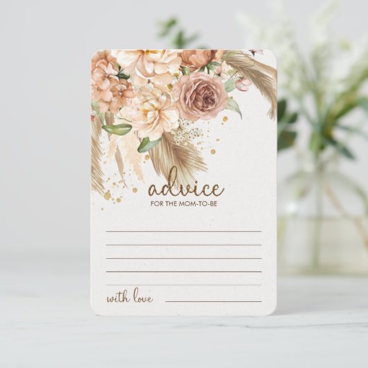 ママの両親のためのパンパスグラスアドバイスエンクロージャカード エンクロージャーカード (スタンド正面)