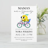 ママの主な絞り柑橘系ベビーシャワーの招待 招待状 (スタンド正面)