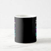 ママの予防のためのパープル&ティール コーヒーマグカップ (中央)