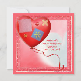 ママの優しさハート風船カード カード
