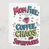 ママの元気印 面白コーヒーカード シーズンカード (正面/裏面)