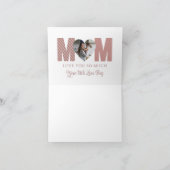 ママの写真グリーティングカード カード (内部)