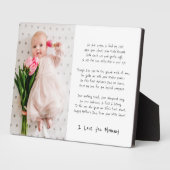 ママの初めての母の日 フォトプラーク (側面)