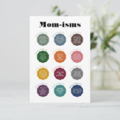 ママの名言カード サンキューカード (スタンド正面)