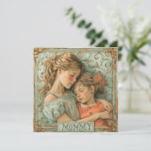 ママの喜び:心温まるメッセージ シーズンカード (スタンド正面)