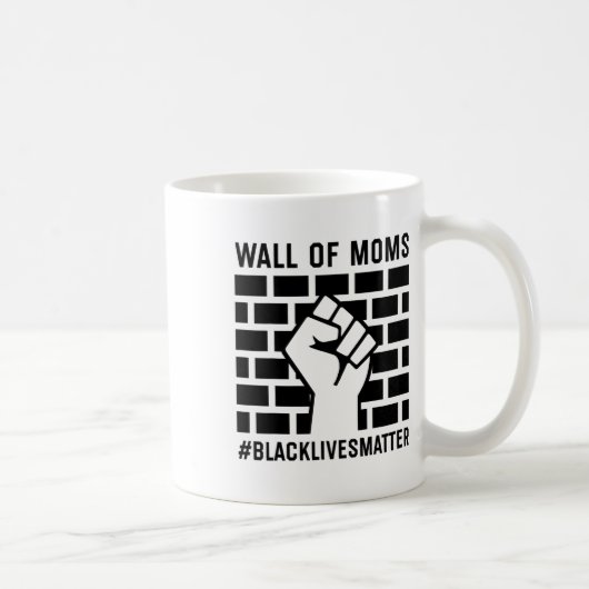 ママの壁の黒人生活問題 コーヒーマグカップ (右)