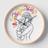 ママの大きな抱擁 壁時計 (正面)