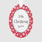 ママの女の子#2ボストンテリア犬(黒)かわいい オーナメント (裏面)