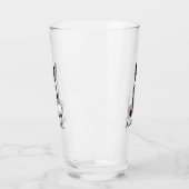 ママの女の子#2ボストンテリア犬（黒）かわいい タンブラーグラス (左)