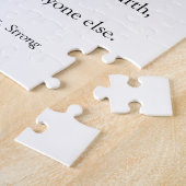 ママの定義名言12枚の写真コラージュ ジグソーパズル (側面)
