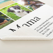 ママの定義 名言 家族の写真コラージュ シェルパブランケット (3/4)