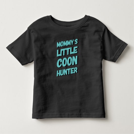 ママの小あらいぐまハンター幼児のTシャツ トドラーTシャツ (正面)
